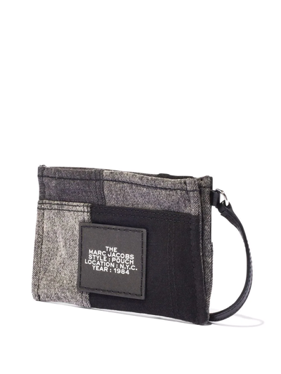 Marc Jacobs The Pouch Denim Make Up Bag In Black