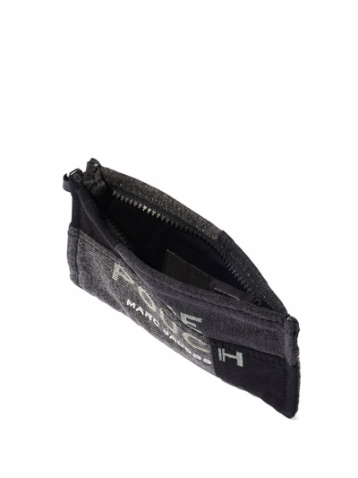 Marc Jacobs The Pouch Denim Make Up Bag In Black