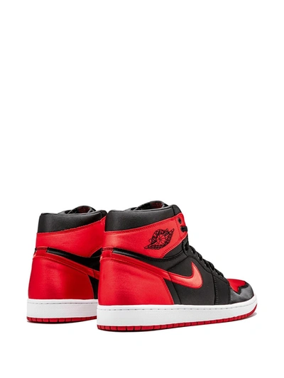 Shop Jordan Air  1 Retro High Og Se "satin" Sneakers In Black