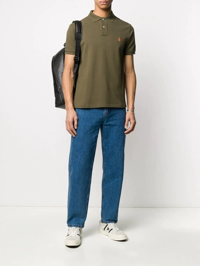 Polo Ralph Lauren Piqué Polo Shirt In Green