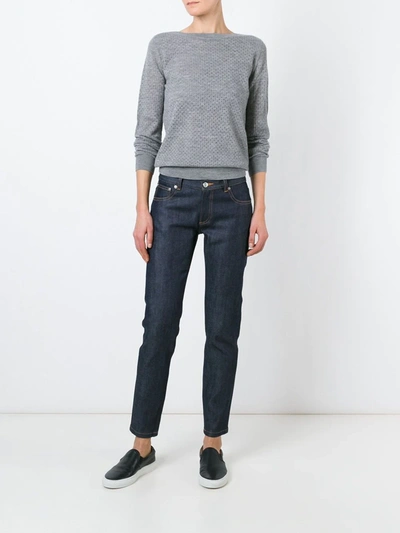 Shop A.p.c. Tapered Jeans In Blue