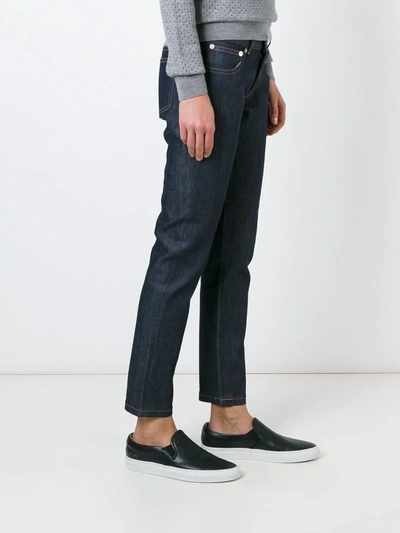 Shop A.p.c. Tapered Jeans In Blue