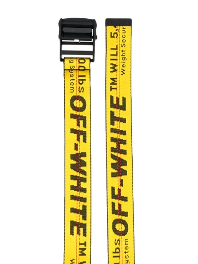 Shop Off-white Industrial Buckle Belt In Yellow
