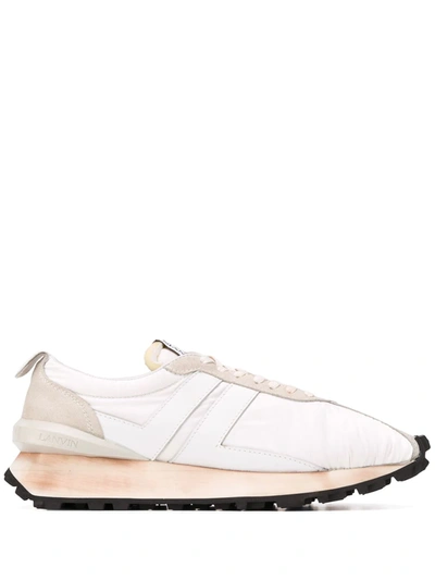 Shop Lanvin Bumper Sneakers In White