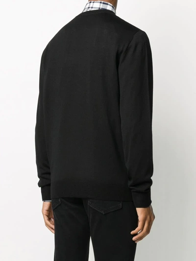 Shop Dsquared2 Icon Intarsia-knit Jumper In Black