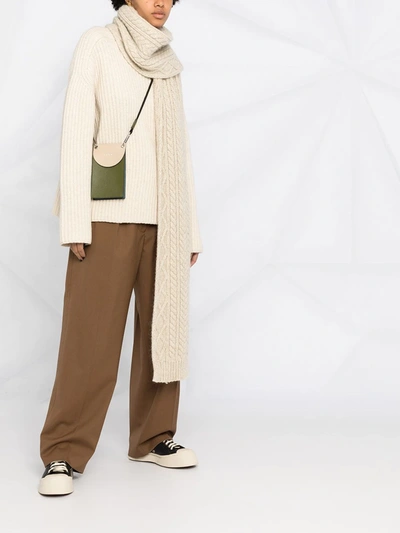 Shop Marni Tailored Wide-leg Trousers In Brown