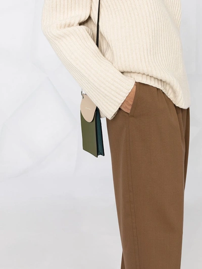 Shop Marni Tailored Wide-leg Trousers In Brown