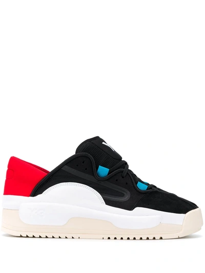 Y-3 Hokori Ii Trainers In White Leather And Fabric In Multicolour | ModeSens