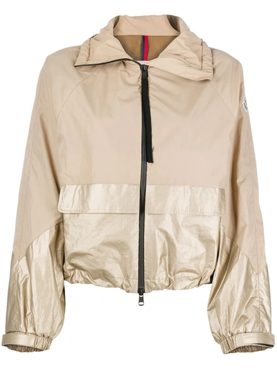 Shop Moncler Light Weight Jacket In Brown
