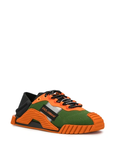 Shop Dolce & Gabbana Ns1 Slip-on Sneakers In Orange