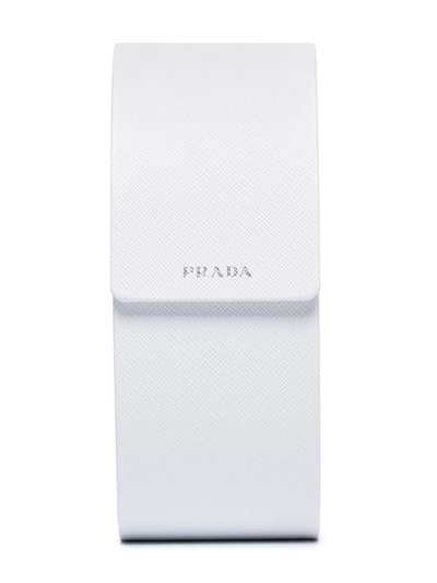 Prada Symbole Geometric-frame Sunglasses In White