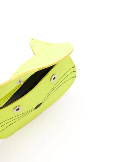 Sarah Chofakian Cat Card-holder In Green
