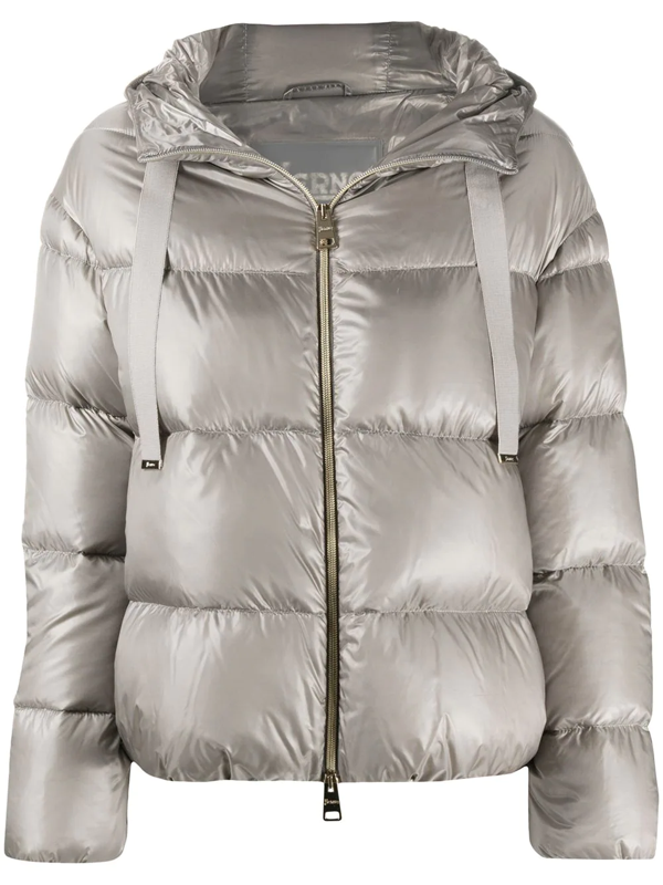 Herno metallic padded down coat - Neutrals