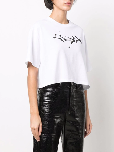 Shop Alyx Logo-print Short-sleeved T-shirt In Weiss