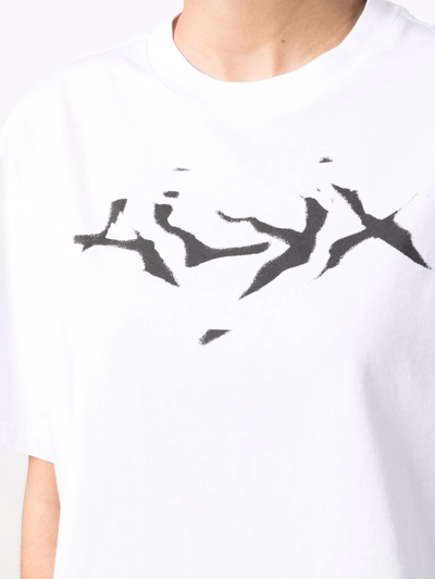 Shop Alyx Logo-print Short-sleeved T-shirt In Weiss