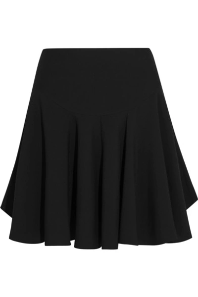 Chloé Fluted Cady Mini Skirt In Black|nero