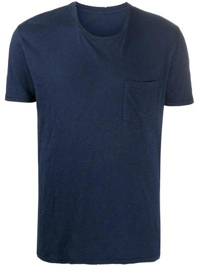 Shop Zadig & Voltaire Stockholm Short Sleeved T-shirt In Blue