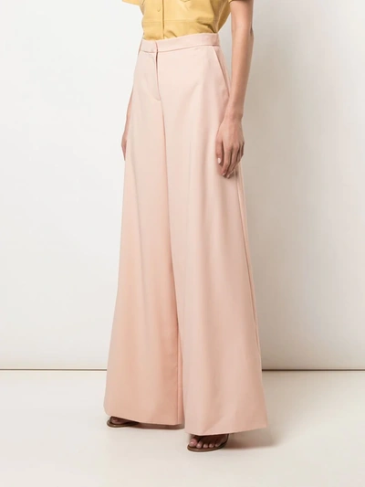 Shop Maison Rabih Kayrouz Tailored Palazzo Pants In Pink