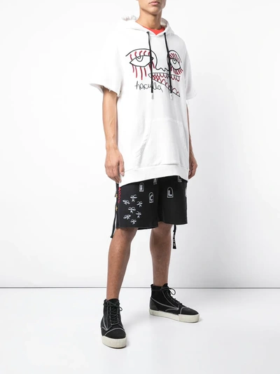 Haculla Creeping Monster Hoodie In White