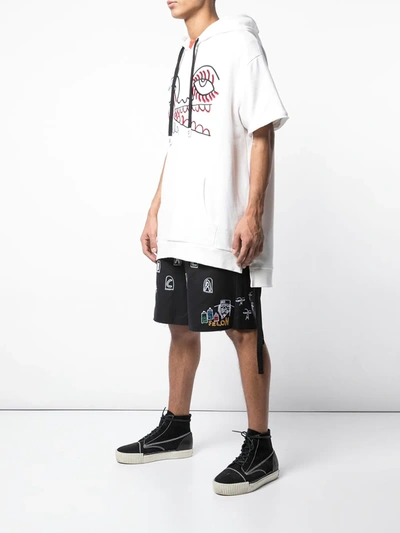 Haculla Creeping Monster Hoodie In White