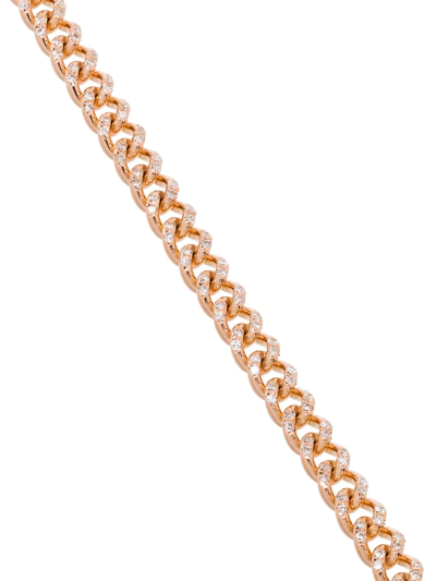 Shop Shay 18kt Rose Gold Pavé Diamond 7.5 Inch Link Bracelet In Metallic