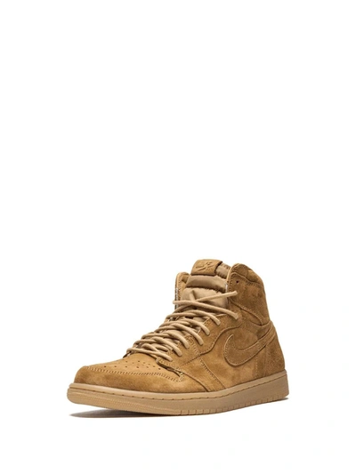 Shop Jordan Air  1 Retro High Og "wheat" Sneakers In Neutrals