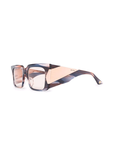 Shop Dita Eyewear Dydalus Oversized Sunglasses In Rosa