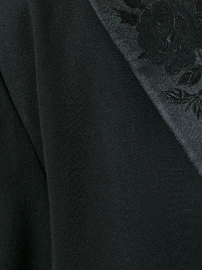 Pre-owned Kenzo Side Draped Jacket In Black
