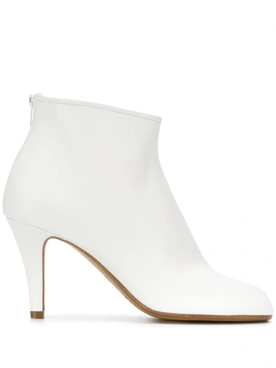 Shop Maison Margiela Tabi Ankle Boots In White