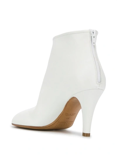 Shop Maison Margiela Tabi Ankle Boots In White