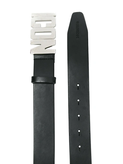 Dsquared2 Leather Belt In Black