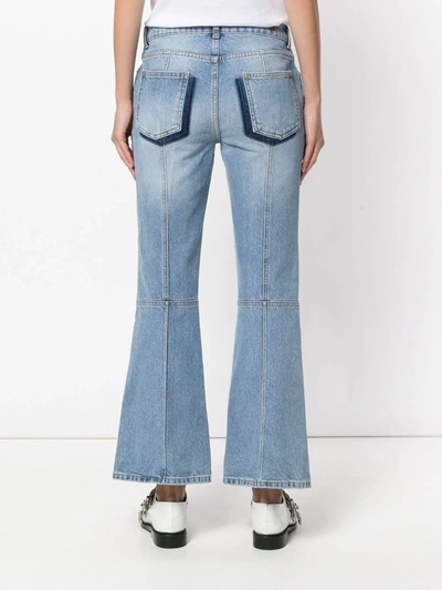 Shop Alexander Mcqueen Flared Jeans In Blue