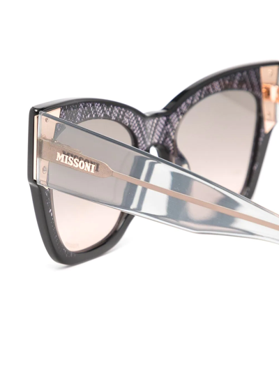 Shop Missoni Tinted Oversize-frame Sunglasses In Schwarz