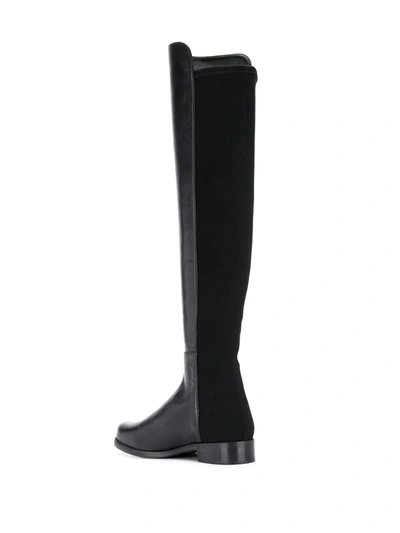 STUART WEITZMAN PANEL OVER-THE-KNEE BOOTS - 黑色