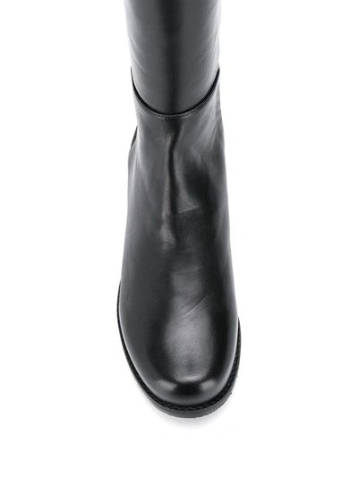 Shop Stuart Weitzman Panel Over-the-knee Boots In Black