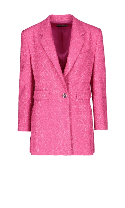 Shop Dolce & Gabbana Blazer In Pink