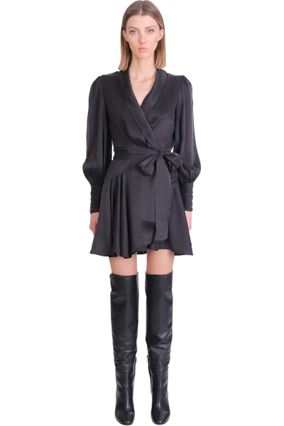 Shop Zimmermann Dress In Black Silk