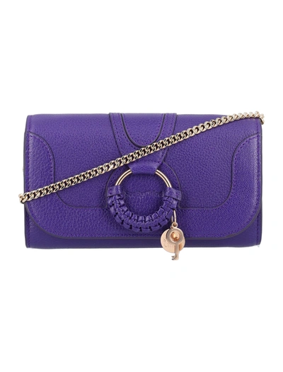 Shop See By Chloé Hana Long Wallet With Chain In Purple
