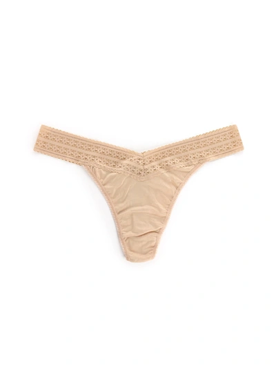 Shop Hanky Panky Plus Size Dreamease™ Thong Exclusive In Brown