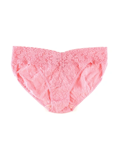 Shop Hanky Panky Signature Lace V-kini Sale In Pink