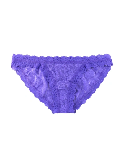 Shop Hanky Panky Signature Lace Brazilian Bikini In Purple