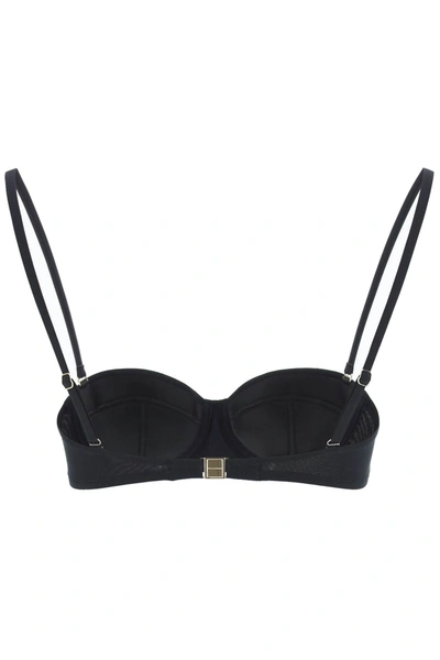 Shop Dolce & Gabbana Balconette Bikini Top In Black