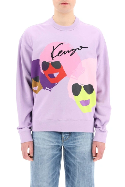 Shop Kenzo Tribute Oversized Sweatshirt In Mixed Colours