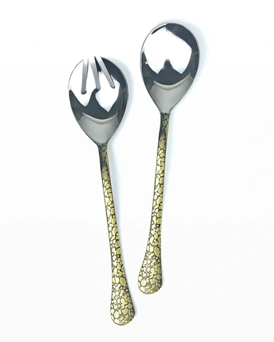 Shop Michael Wainwright Panthera Gold Salad Servers