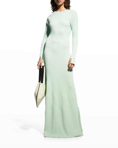 Shop Aeron Lara Open-back Maxi Dress In Mint