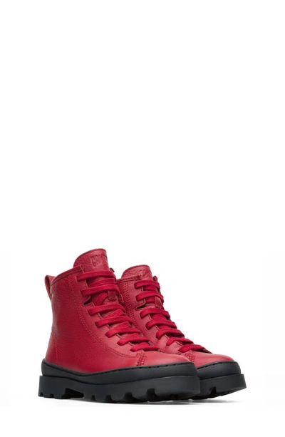 Shop Camper Brutus Lace-up Boot In Medium Red