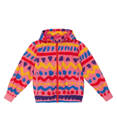 Shop Stella Mccartney Printed Rain Jacket In Multicolor