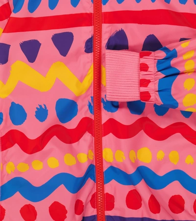 Shop Stella Mccartney Printed Rain Jacket In Multicolor