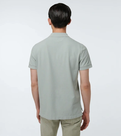 Shop Tom Ford Short-sleeved Cotton Polo Shirt In Lt Grn Sld