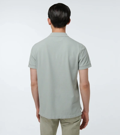Tom Ford Short-sleeved Cotton Polo Shirt In Lt Grn Sld